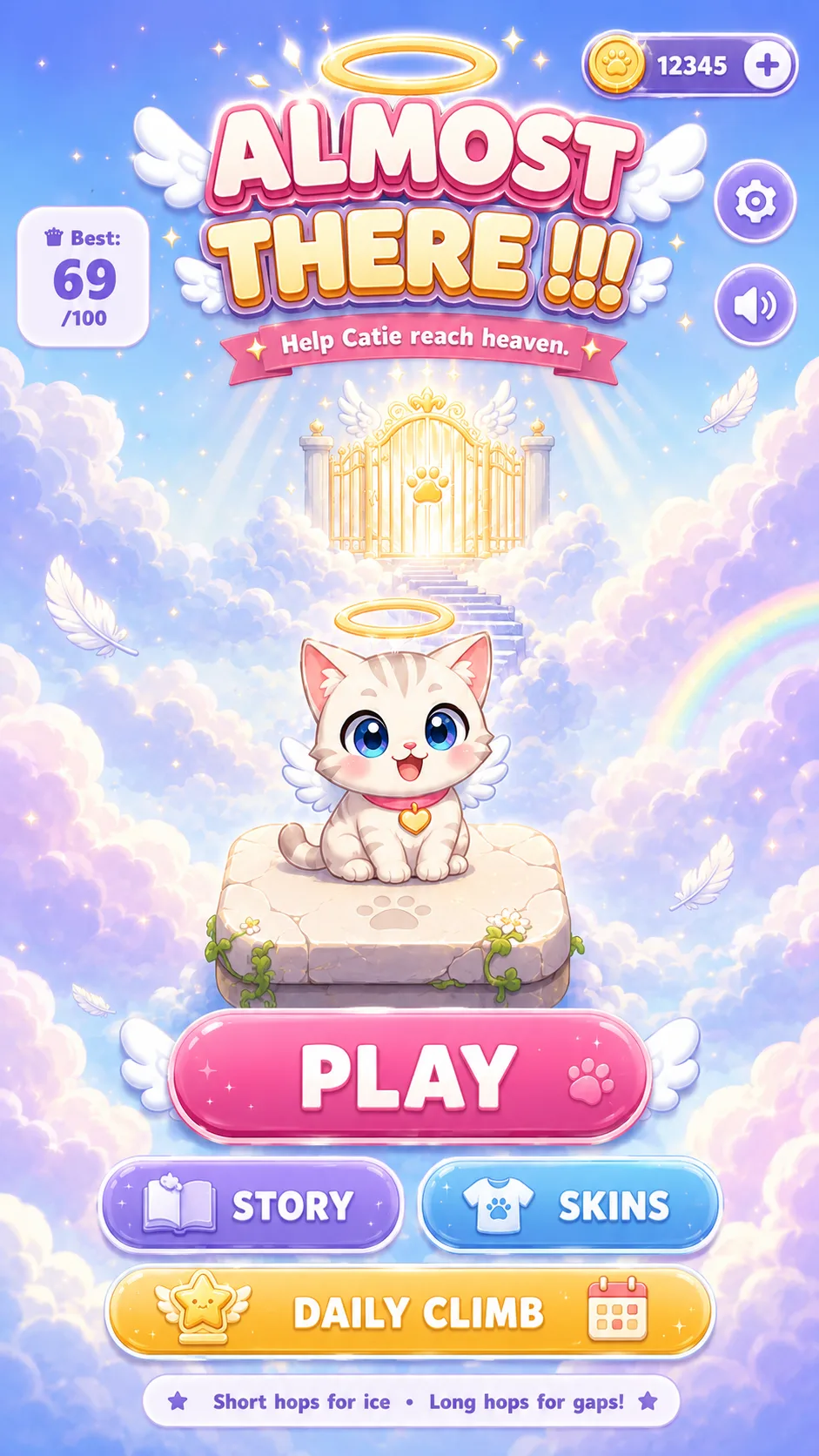 Catie Jump to Heaven free cat browser game cover